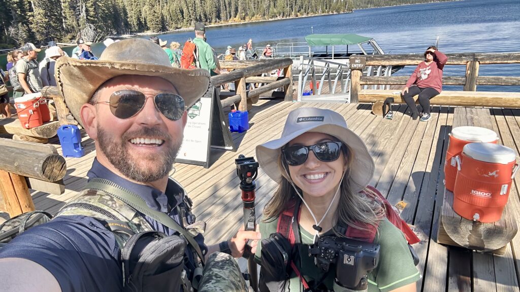 Mike and Genesis exploring Grand Teton National Park