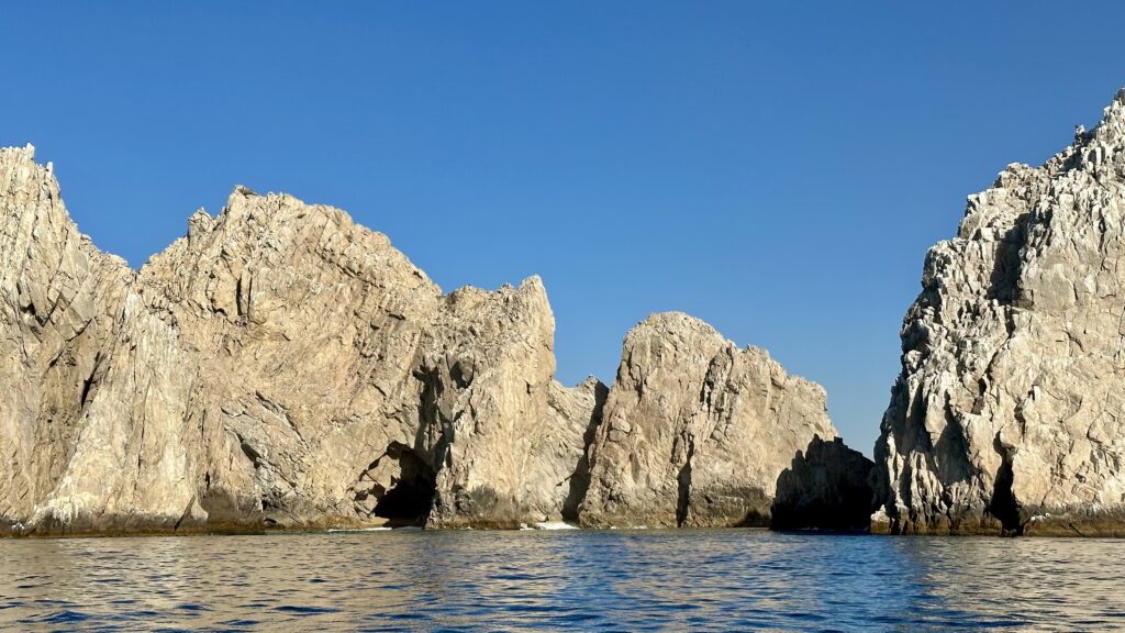 Rock formations along the coast of Cabo San Lucas